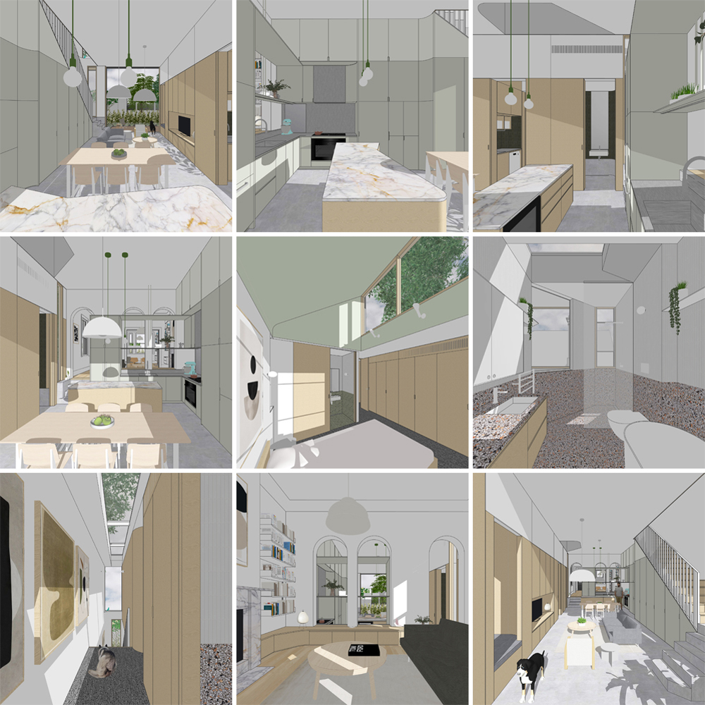 Trafalgar House interior compositions