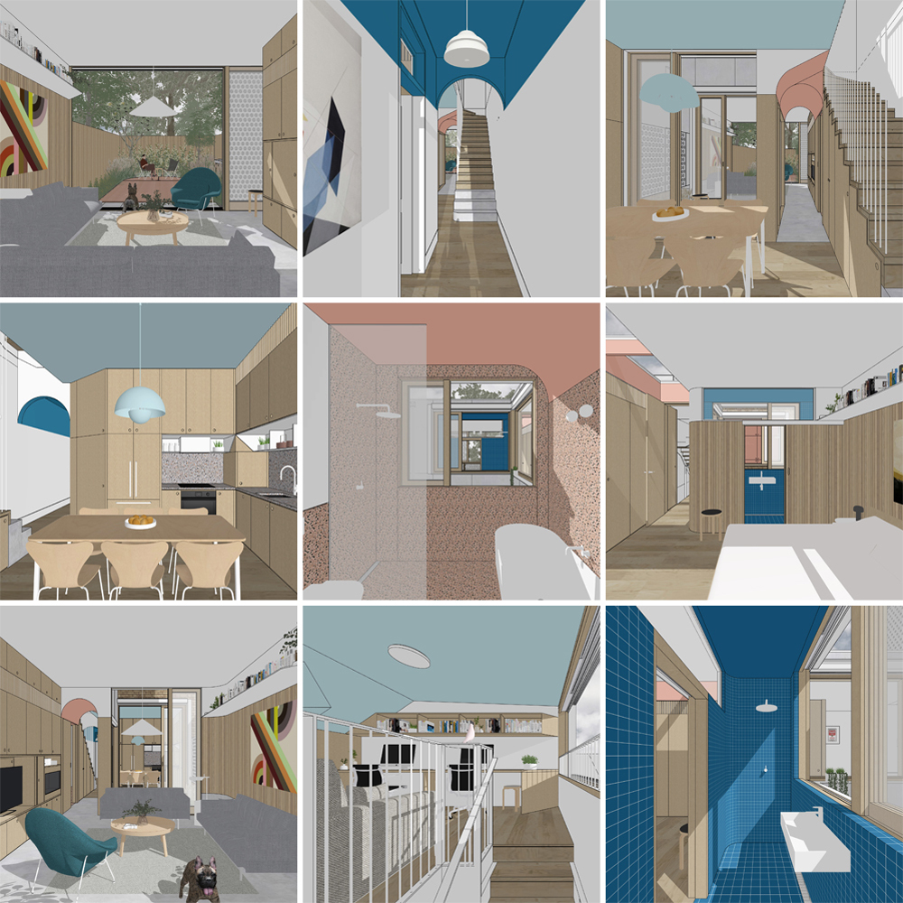 Redfern House interior compositions