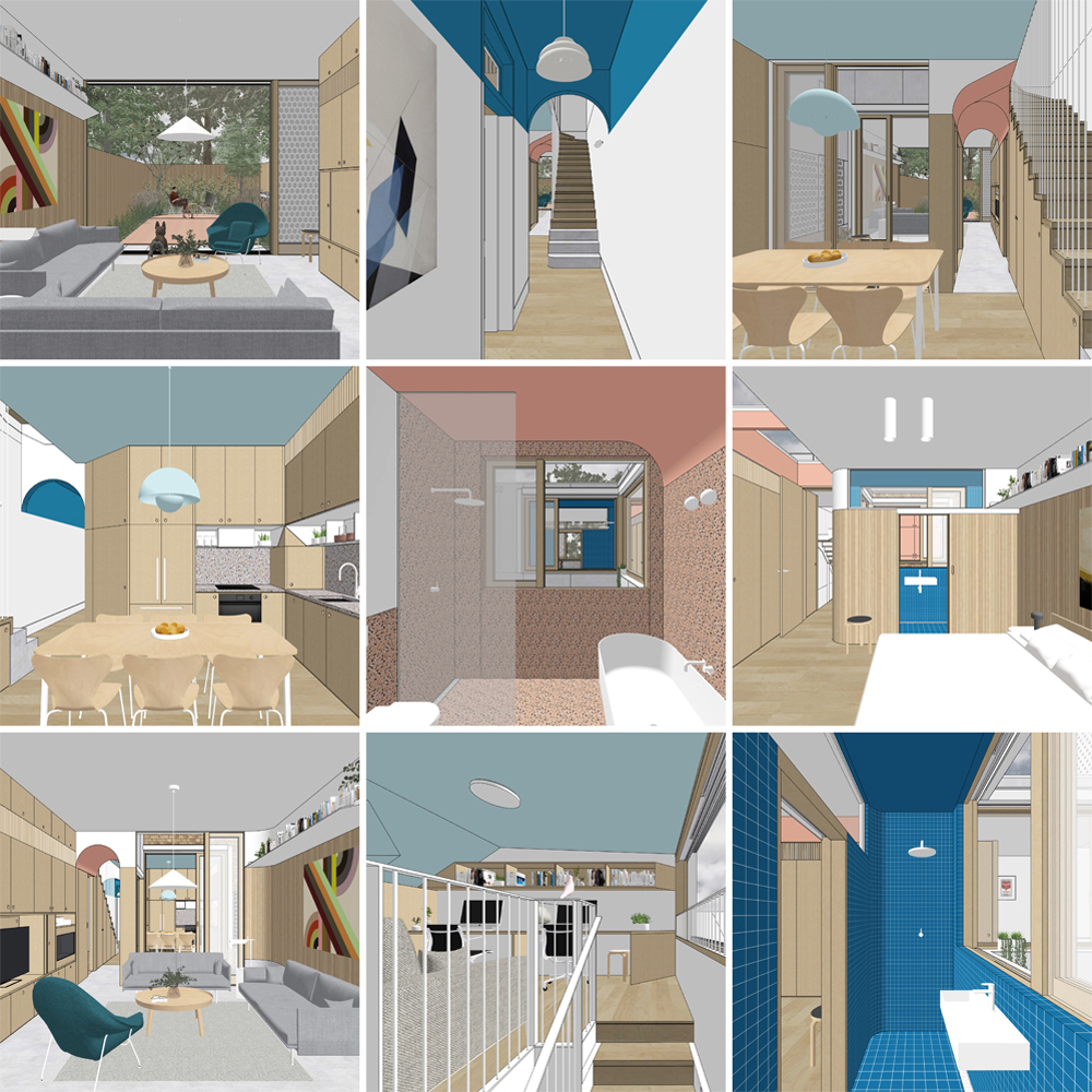 Redfern House interior compositions
