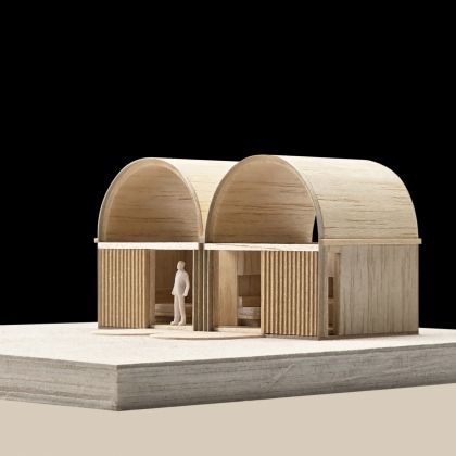 Architectural model view of Art Cabin Studio