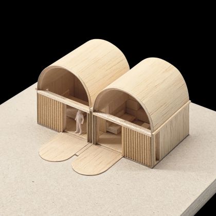 Architectural model view of Art Cabin Studio