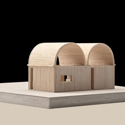 Architectural model view of Art Cabin Studio