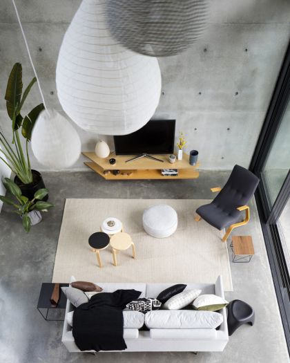 Binary House interior view from the first floor