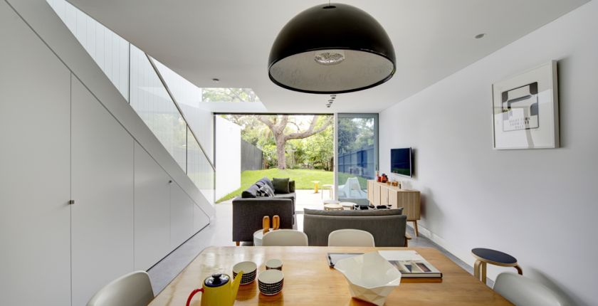 Cosgriff House dining area & lower ground living room