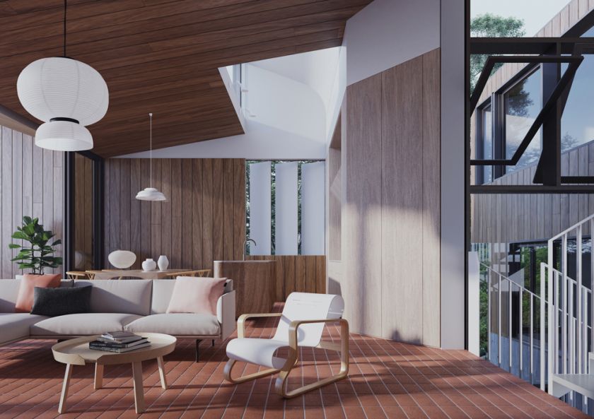 Greenwich House living room interior view