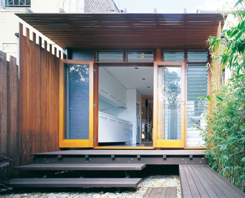 H House exterior rear view