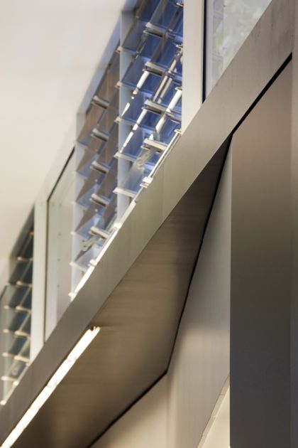 Haines House black ceiling & highlight glazing detail