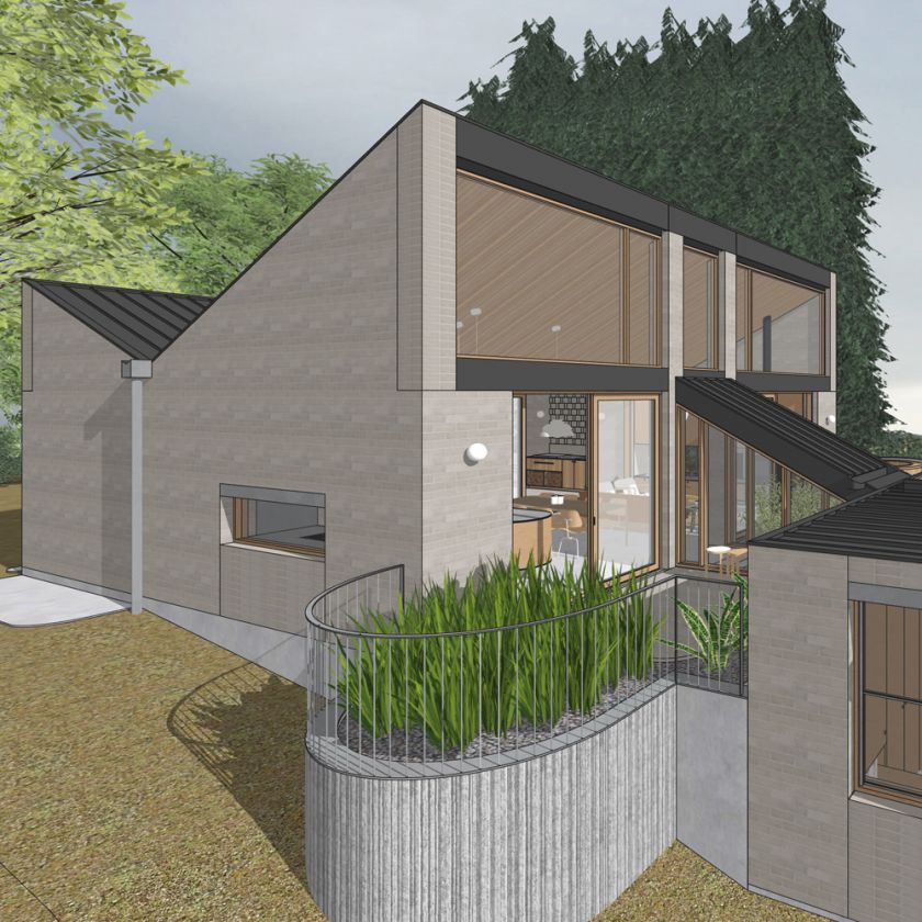 Leura House exterior visualisations