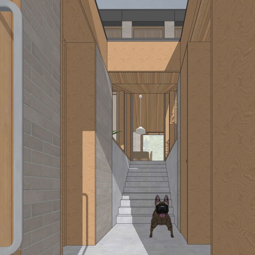 Leura House interior design visualisations