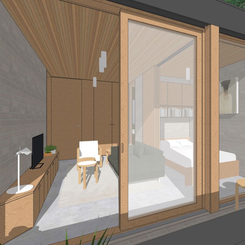 Leura House interior design visualisations