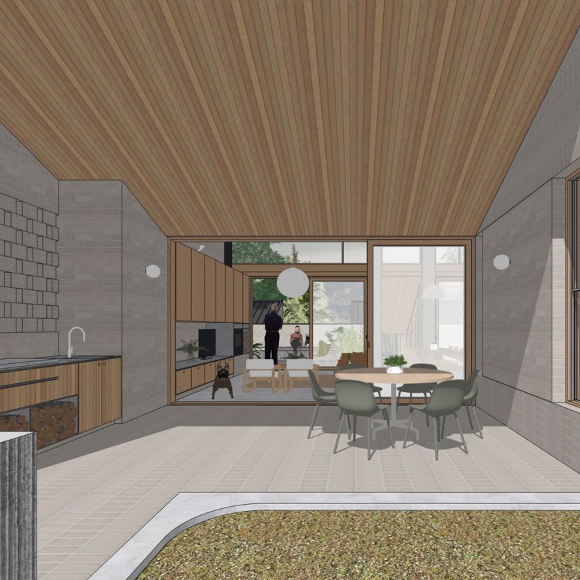 Leura House exterior visualisations