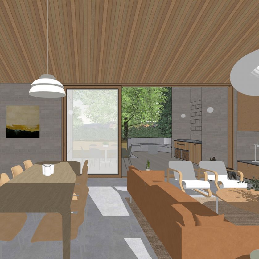 Leura House interior design visualisations