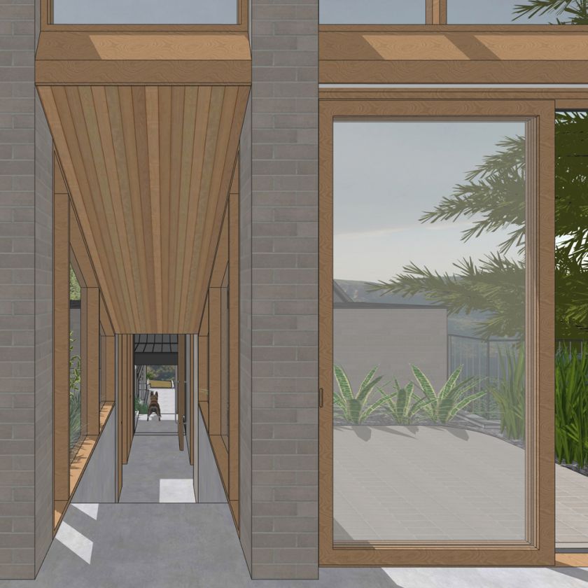 Leura House interior design visualisations