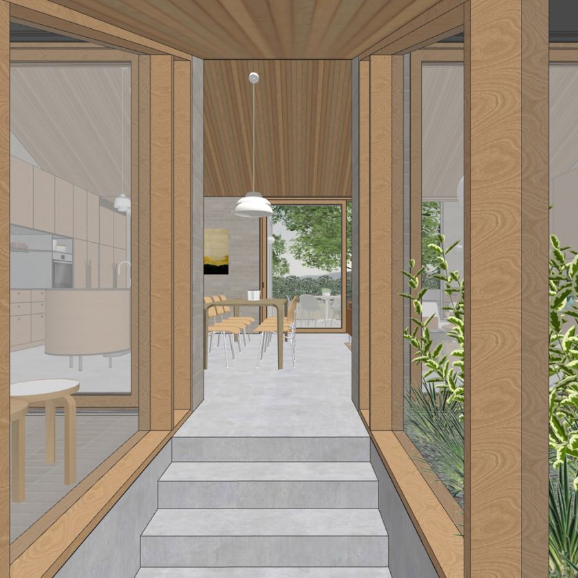 Leura House interior design visualisations