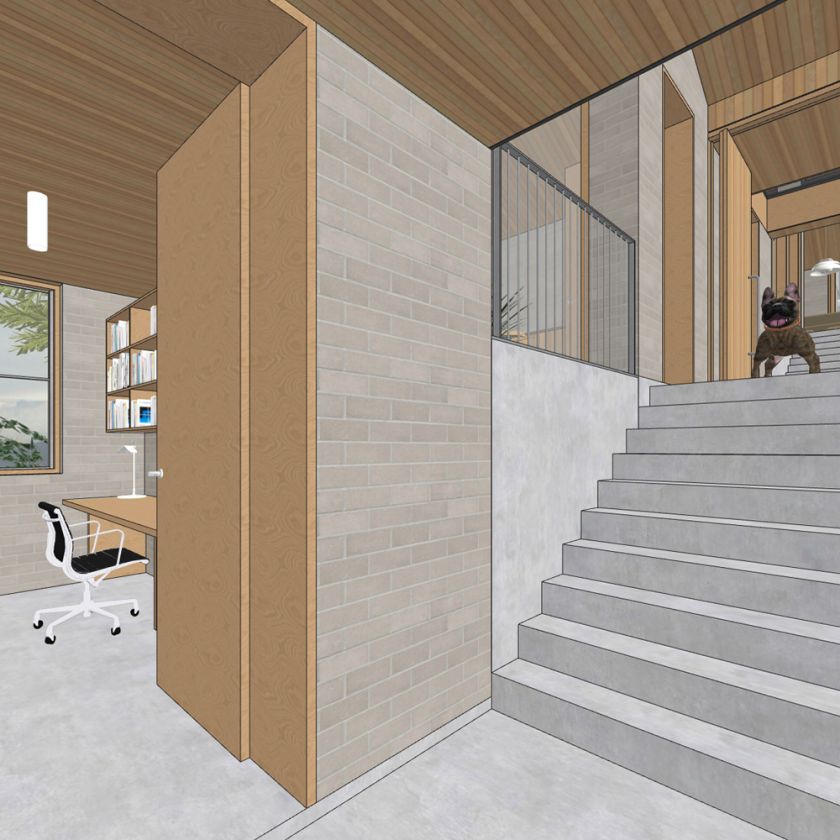 Leura House interior design visualisations