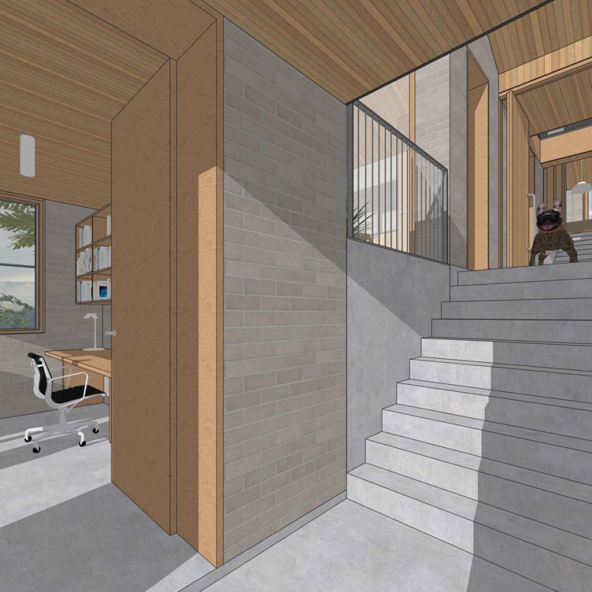 Leura House interior design visualisations