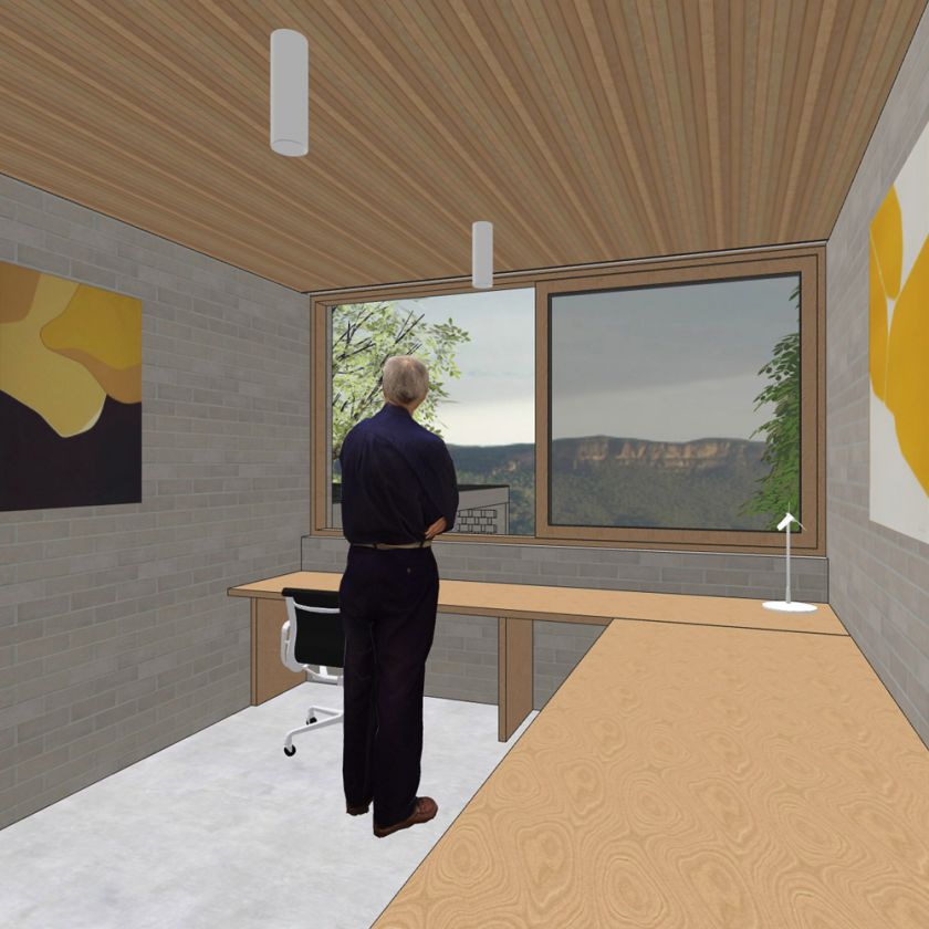 Leura House interior design visualisations