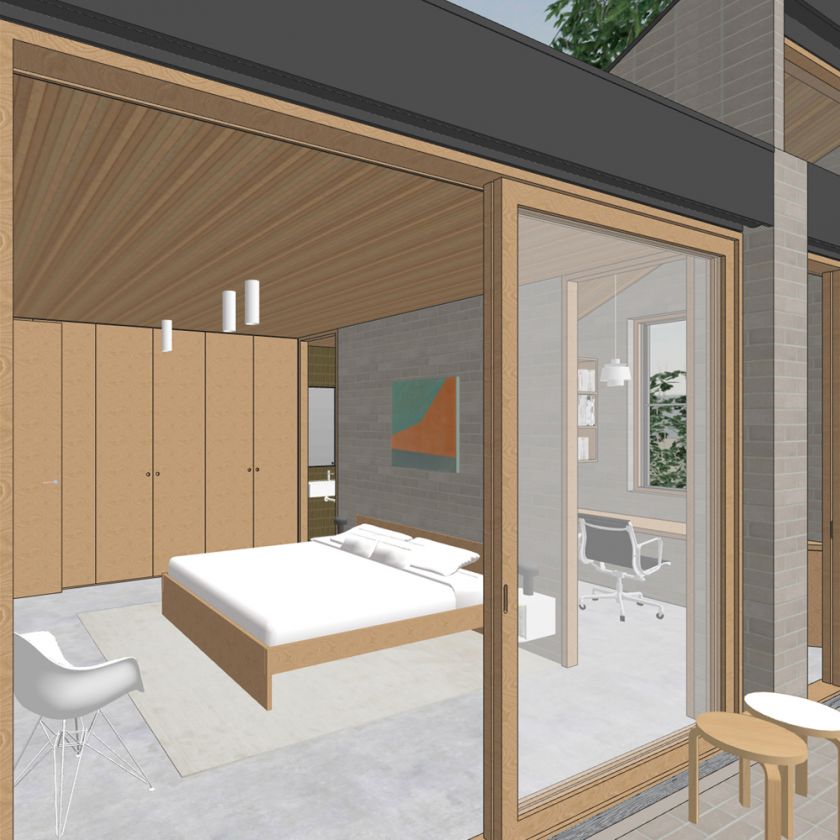 Leura House interior design visualisations