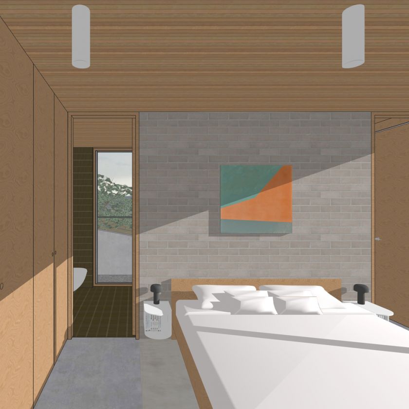 Leura House interior design visualisations