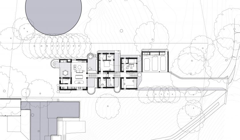 Leura House floor plan and site plan