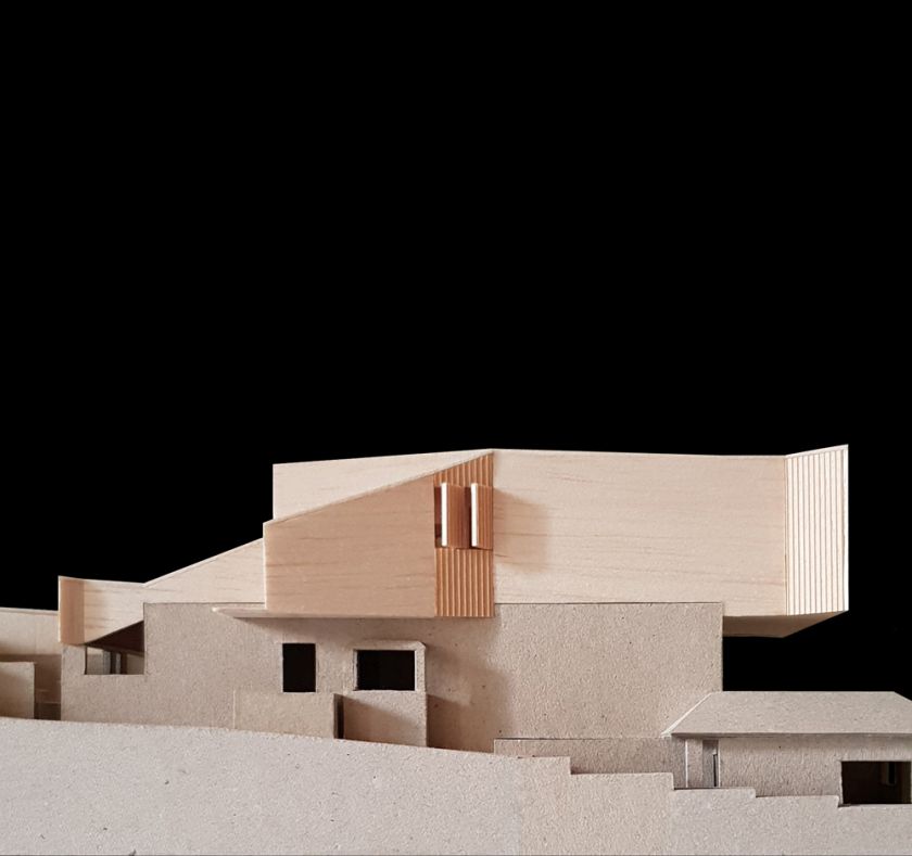 Manifold House model side view