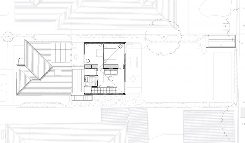 Murrabin House ground floor plan and first floor plan and site plan