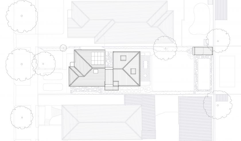 Murrabin House ground floor plan and first floor plan and site plan