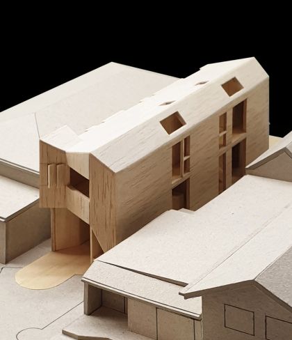 National House model aerial rear view