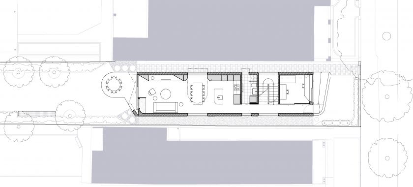 National House ground floor plan and first floor plan and site plan