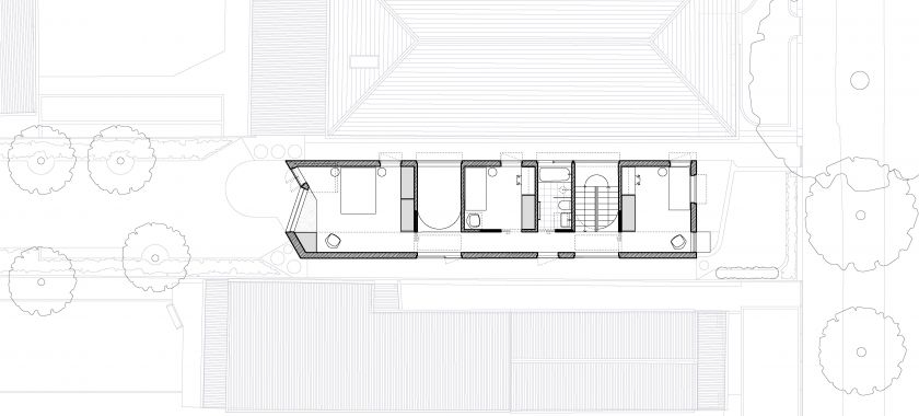 National House ground floor plan and first floor plan and site plan