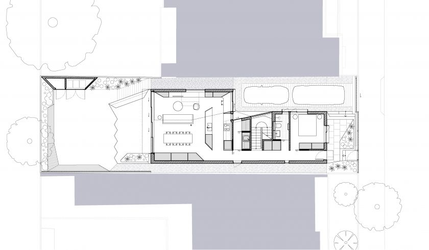 Starling House ground floor plan and first floor plan