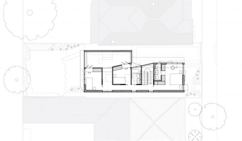 Starling House ground floor plan and first floor plan