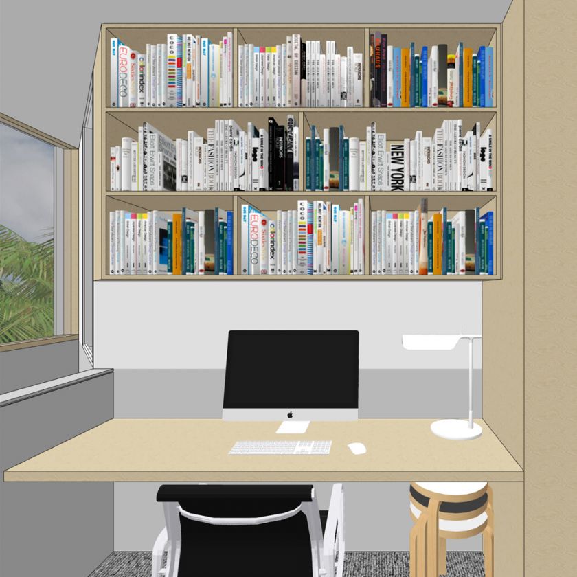 Trafalgar House first floor interior and exterior visualisations