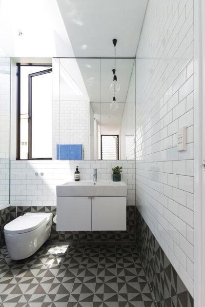 Unfurled House interior view to bathroom