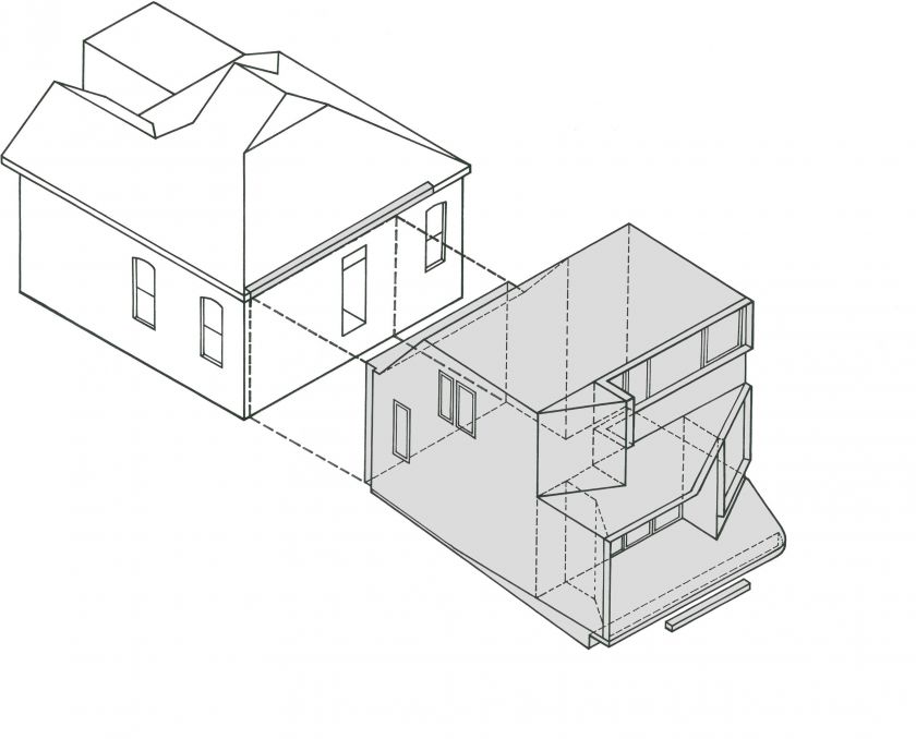 Unfurled House 3D concept generation diagrams